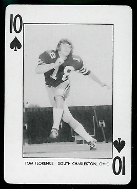 1974 West Virginia Playing Cards #10S - Tom Florence - nm+