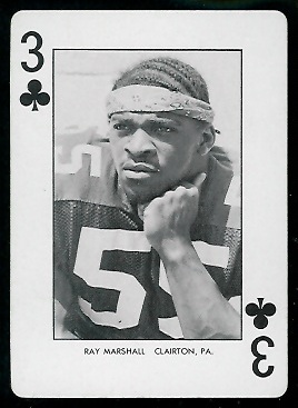 1974 West Virginia Playing Cards #3C - Ray Marshall - nm+