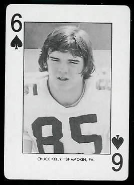 1974 West Virginia Playing Cards #6S - Chuck Kelly - nm+