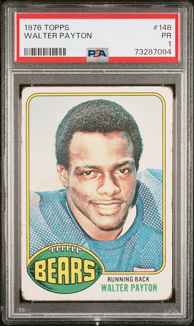 1976 Topps #148 - Walter Payton - PSA 1