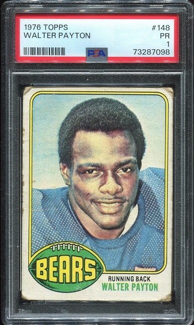 1976 Topps #148 - Walter Payton - PSA 1