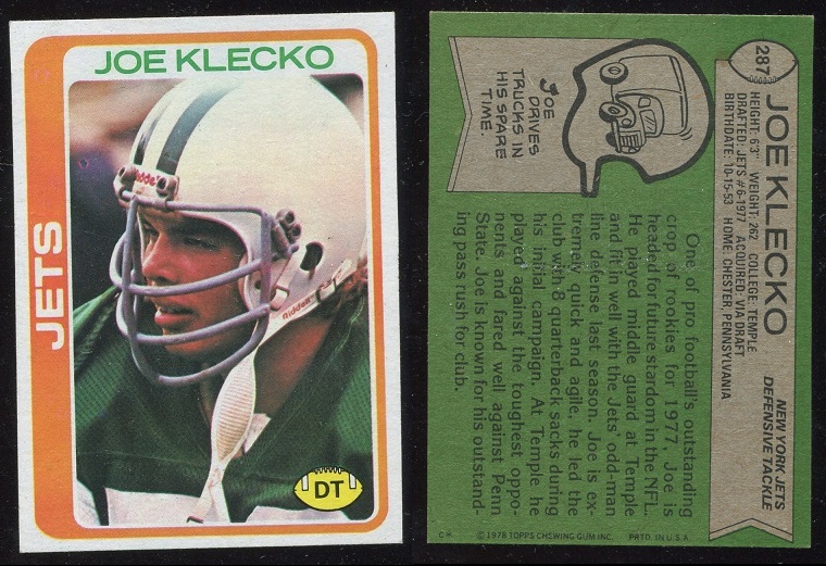 1978 Topps #287 - Joe Klecko - nm