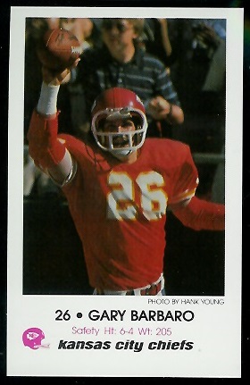 1979 Chiefs Police #1 - Gary Barbaro - mint