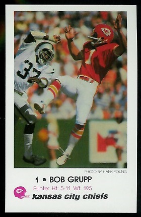 1979 Chiefs Police #4 - Bob Grupp - mint