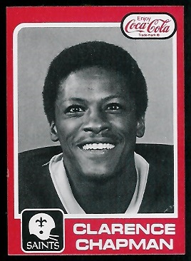 1979 Coke Saints #8 - Clarence Chapman - exmt
