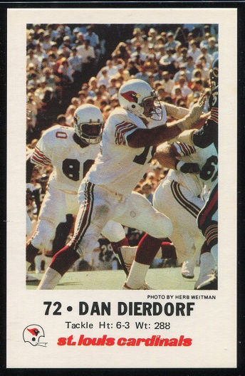 1980 Cardinals Police #4 - Dan Dierdorf - mt