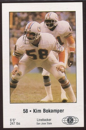 1980 Dolphins Police #2 - Kim Bokamper - nm