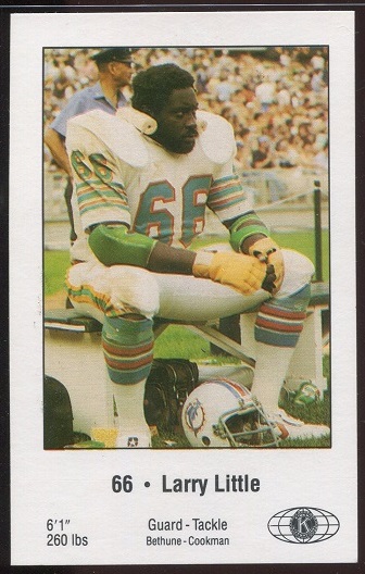 1980 Dolphins Police #9 - Larry Little - nm