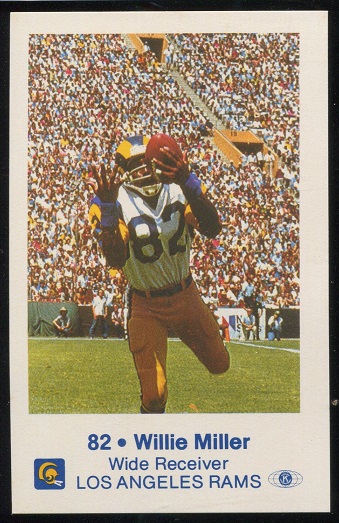 1980 Rams Police #10 - Willie Miller - nm