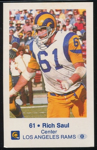 1980 Rams Police #11 - Rich Saul - ex