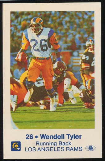 1980 Rams Police #12 - Wendell Tyler - nm