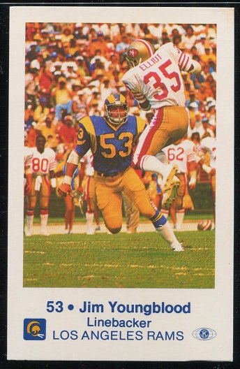 1980 Rams Police #14 - Jim Youngblood - exmt