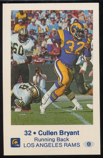 1980 Rams Police #3 - Cullen Bryant - nm+