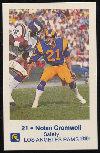 1980 Rams Police #4 - Nolan Cromwell - nm