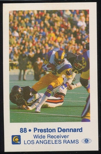 1980 Rams Police #5 - Preston Dennard - nm-mt