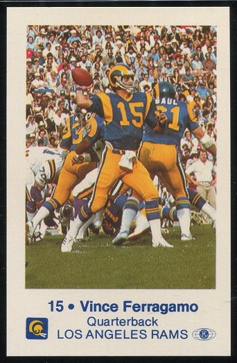 1980 Rams Police #6 - Vince Ferragamo - mint