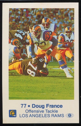 1980 Rams Police #7 - Doug France - nm-mt